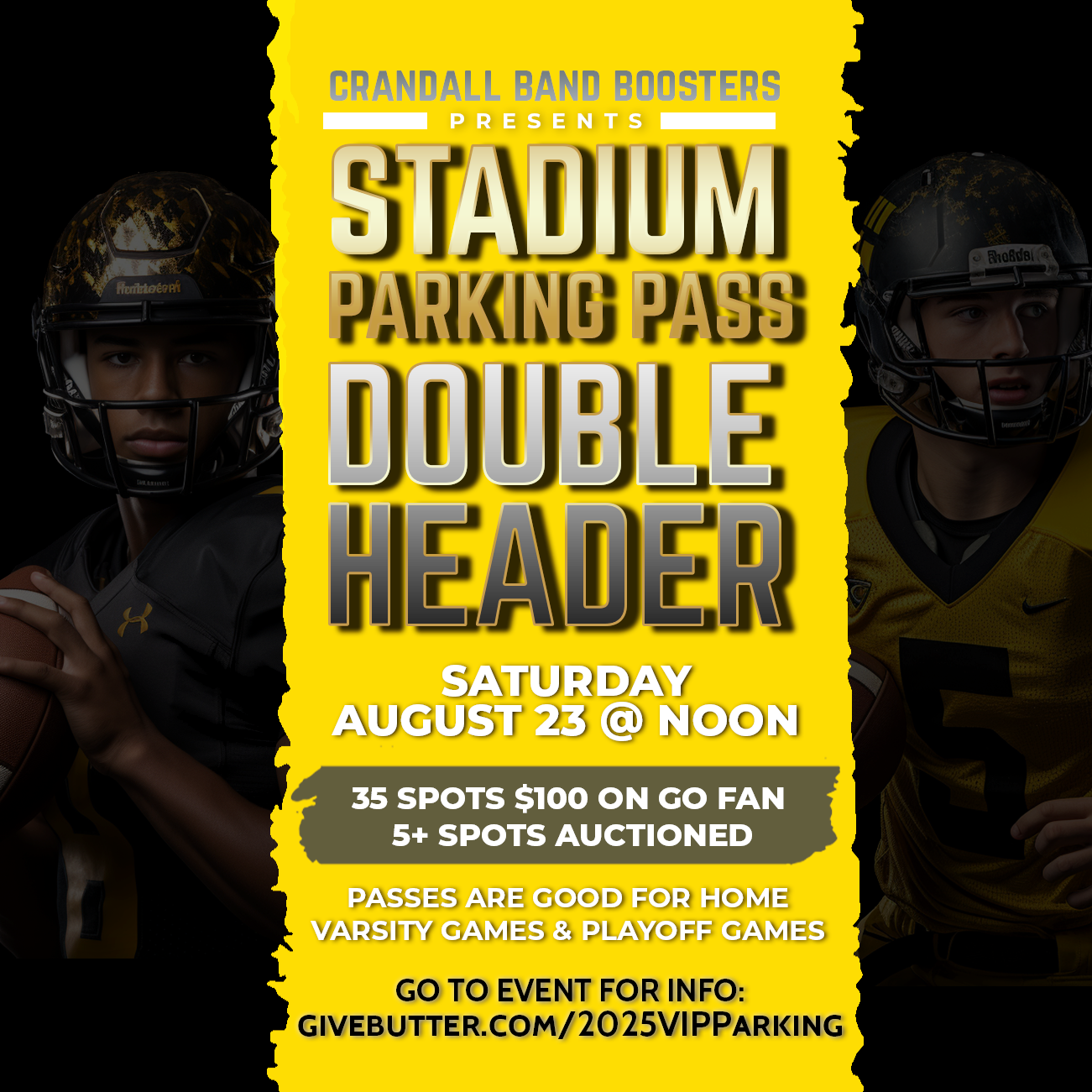 Campaign cover image for 2025 Pirate Stadium VIP Varsity Football Parking Season Passes