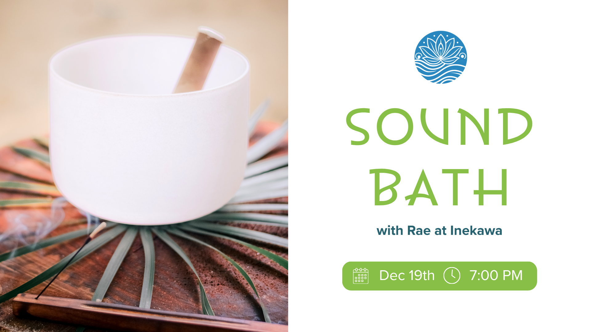Campaign cover image for Sound Bath at Inekawa - An Evening of Deep Relaxation - December 19th