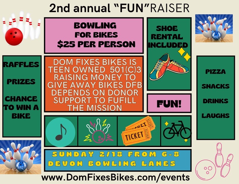 Campaign cover image for Bowling for Bikes FUN-draiser Event
