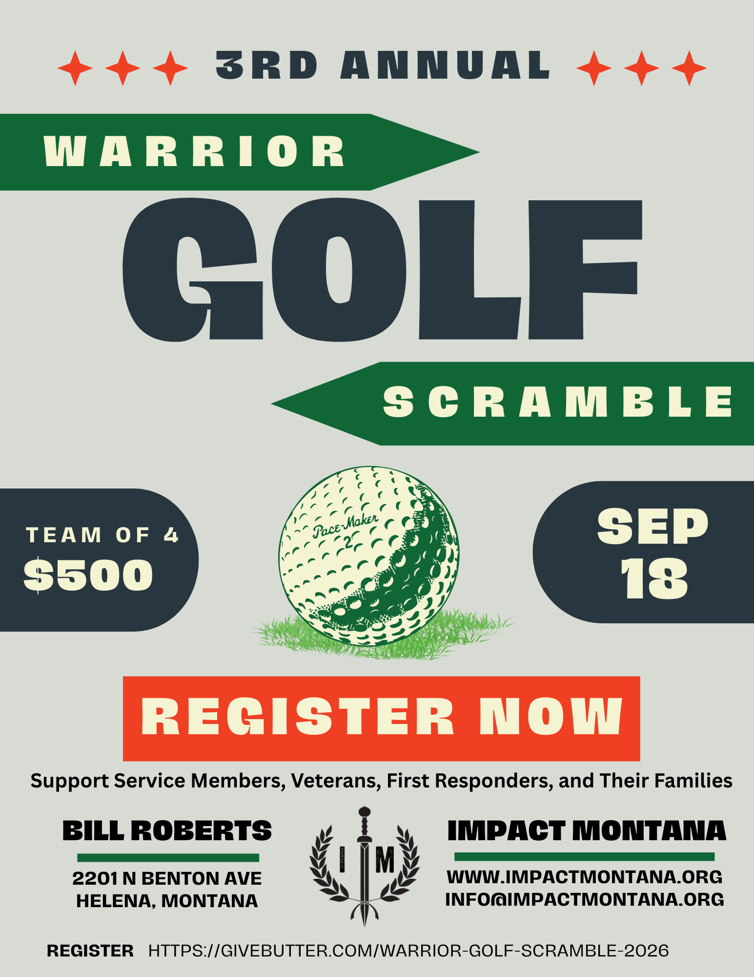 Campaign cover image for 2026 Warrior Golf Scramble