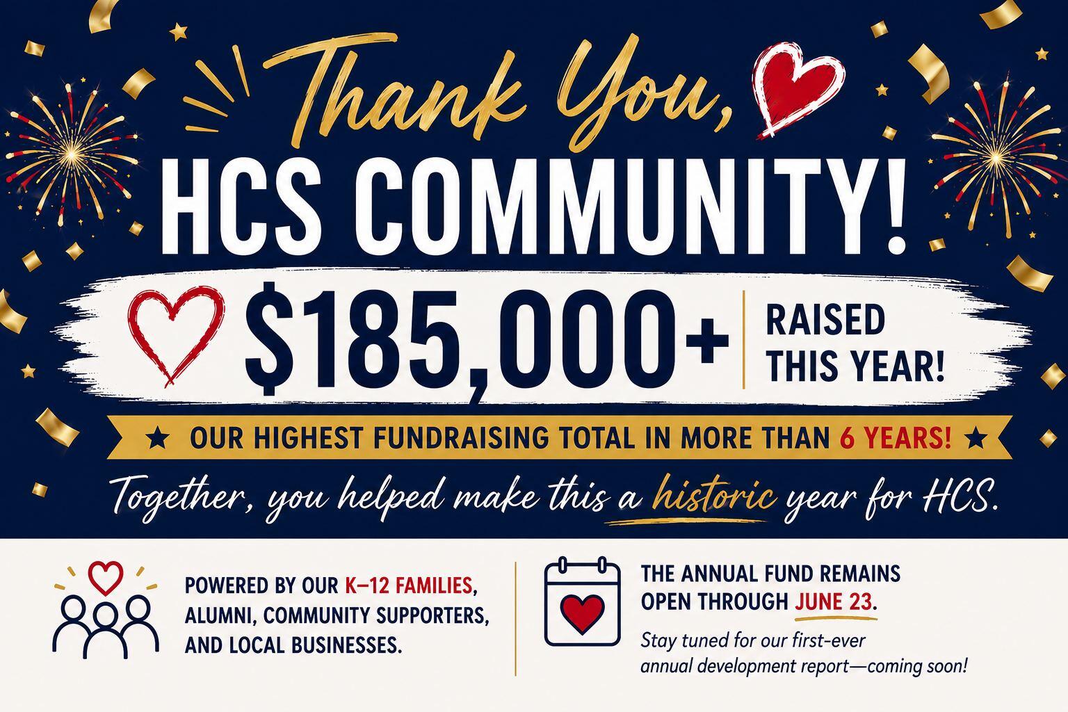 Campaign cover image for HCS Annual Fund 2025-2026