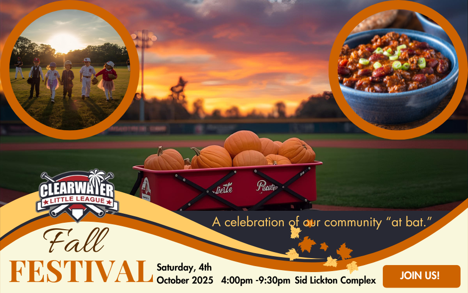 Campaign cover image for Clearwater Little League Fall Festival 2025: Community at Bat