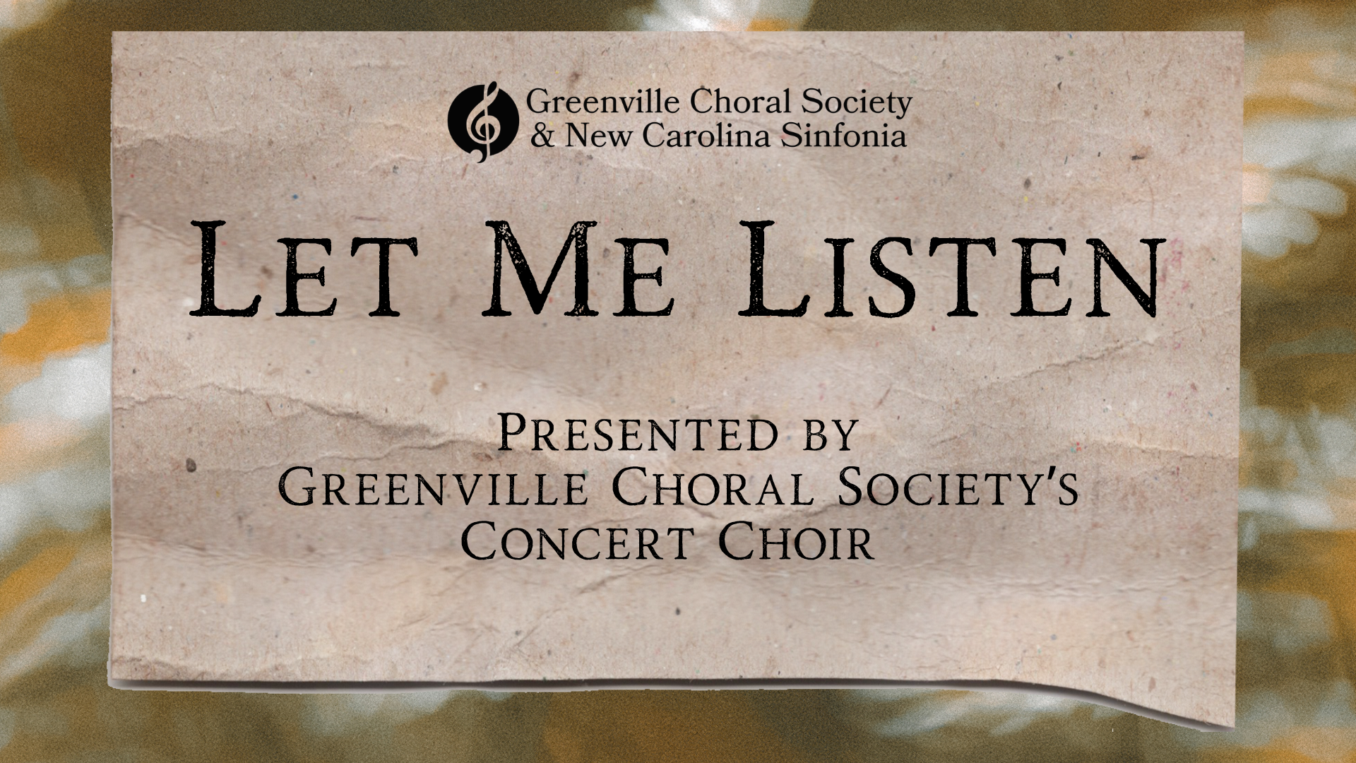 Campaign cover image for Let Me Listen Concert - Greenville