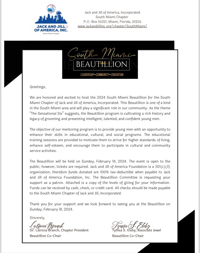 Campaign cover image for Jack and Jill of America, Inc. South Miami Chapter