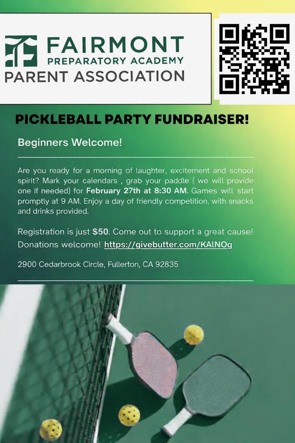 Campaign cover image for Pickleball Fundraising Event - Spring 2026