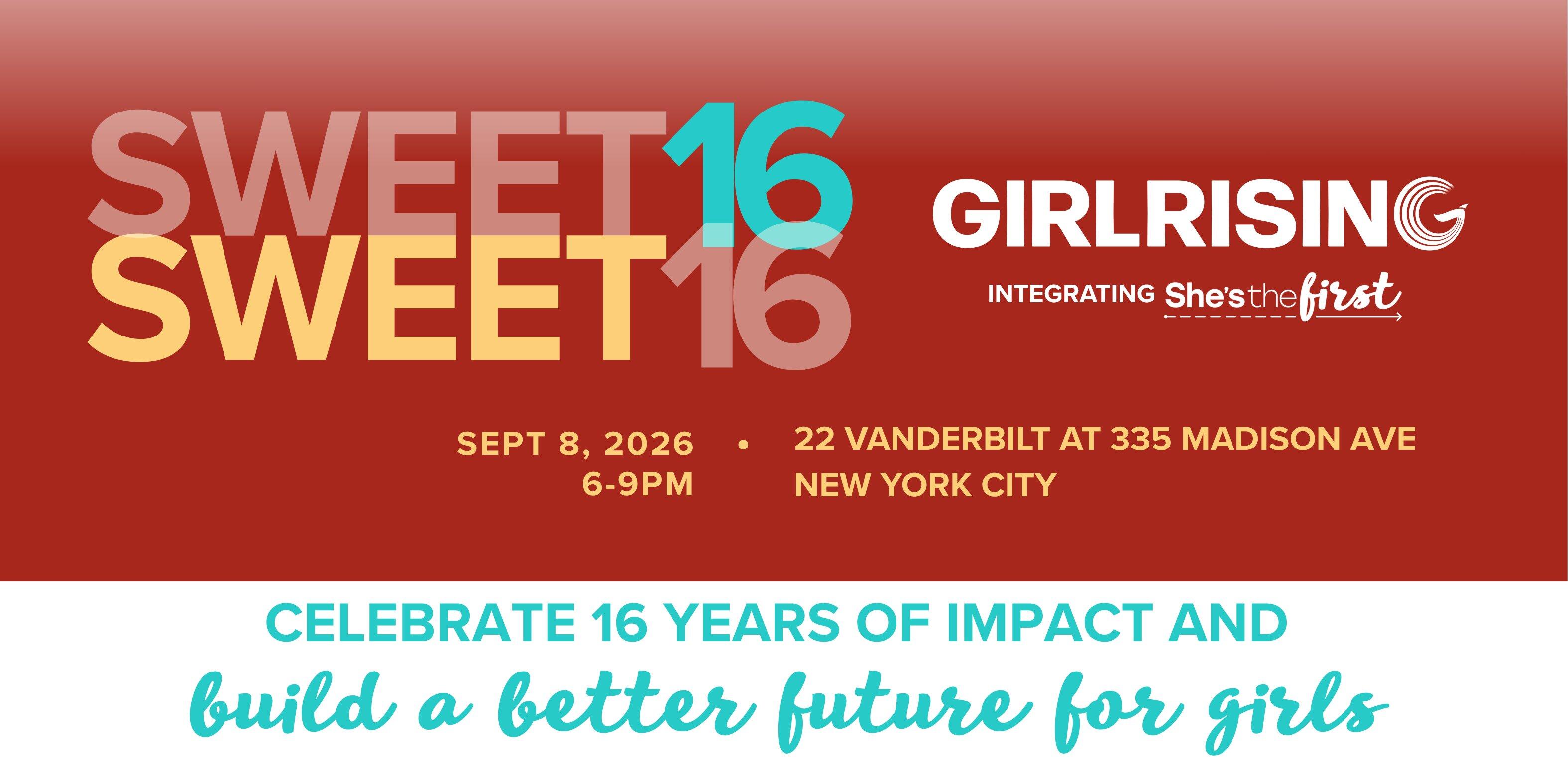 Campaign cover image for Girl Rising's Sweet Sixteen