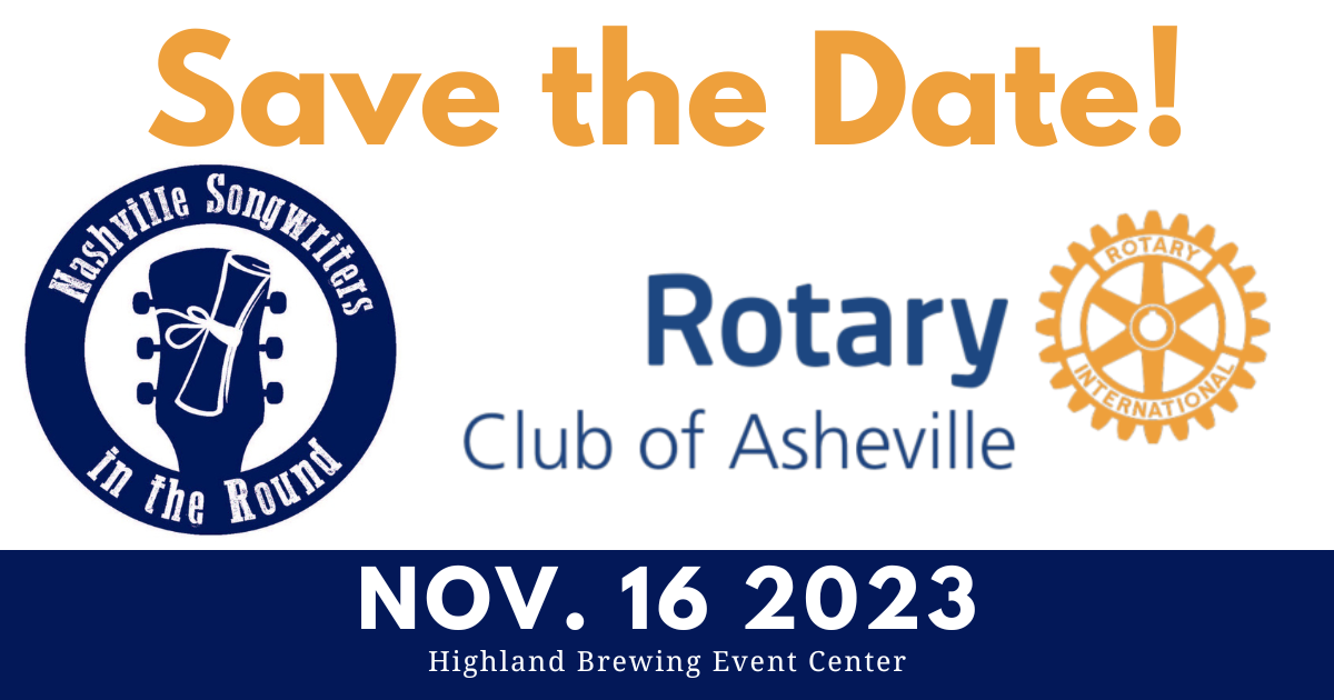 Campaign cover image for Rotary Club of Asheville presents Nashville Songwriters in the Round