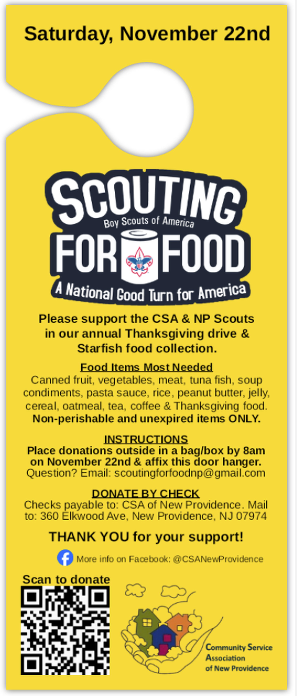 Campaign cover image for Scouting for Food 2025