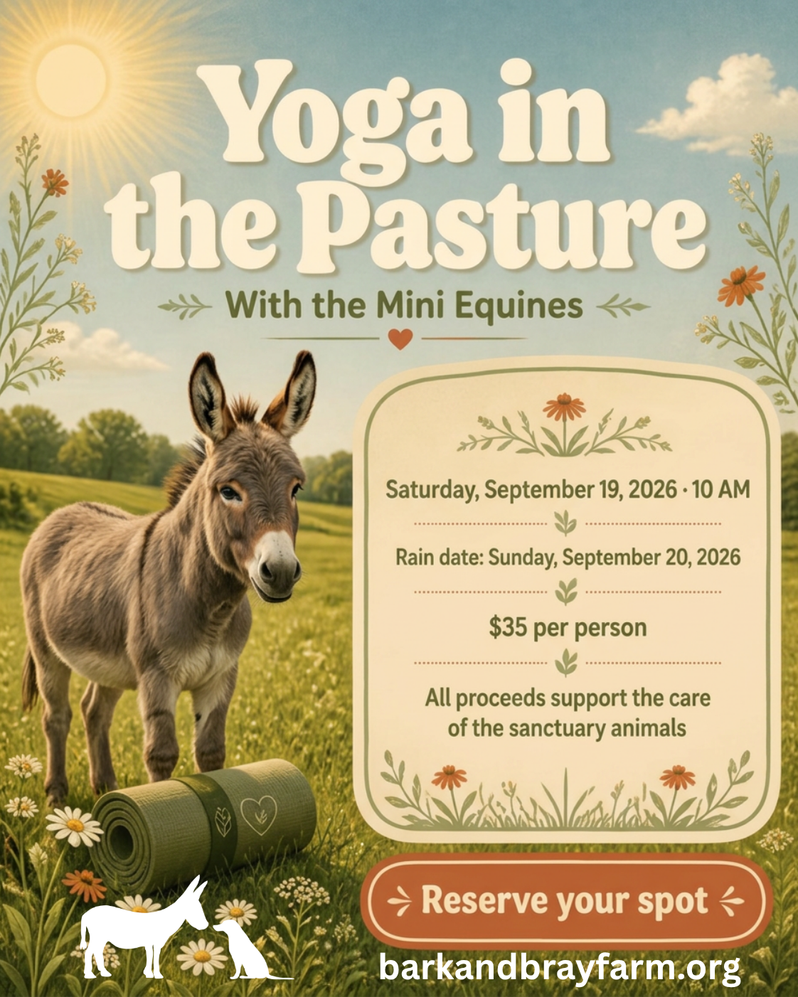 Campaign cover image for Yoga in the Pasture with the Minis