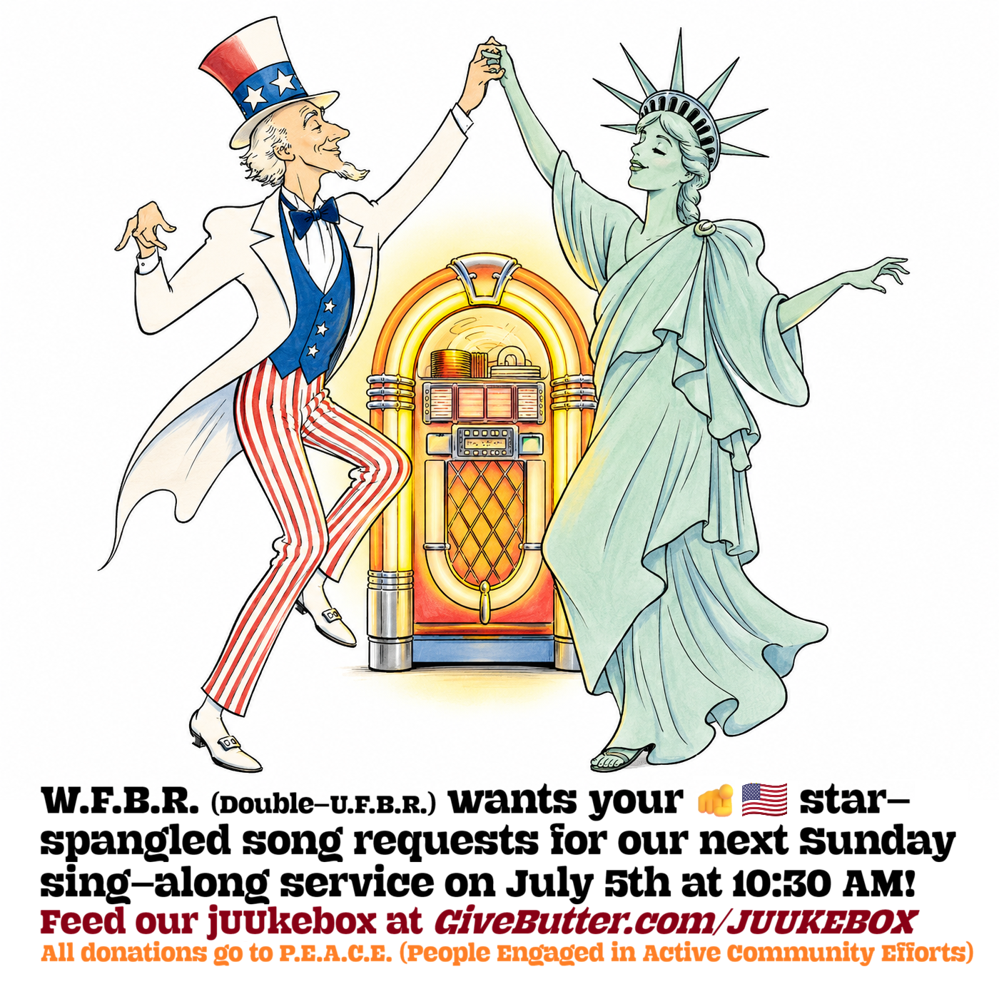 Campaign cover image for W.F.B.R. JUUKEBOX: Of Thee I Sing!