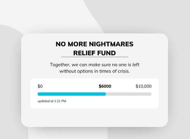 Campaign cover image for 2025 No More Nightmares Relief Fund