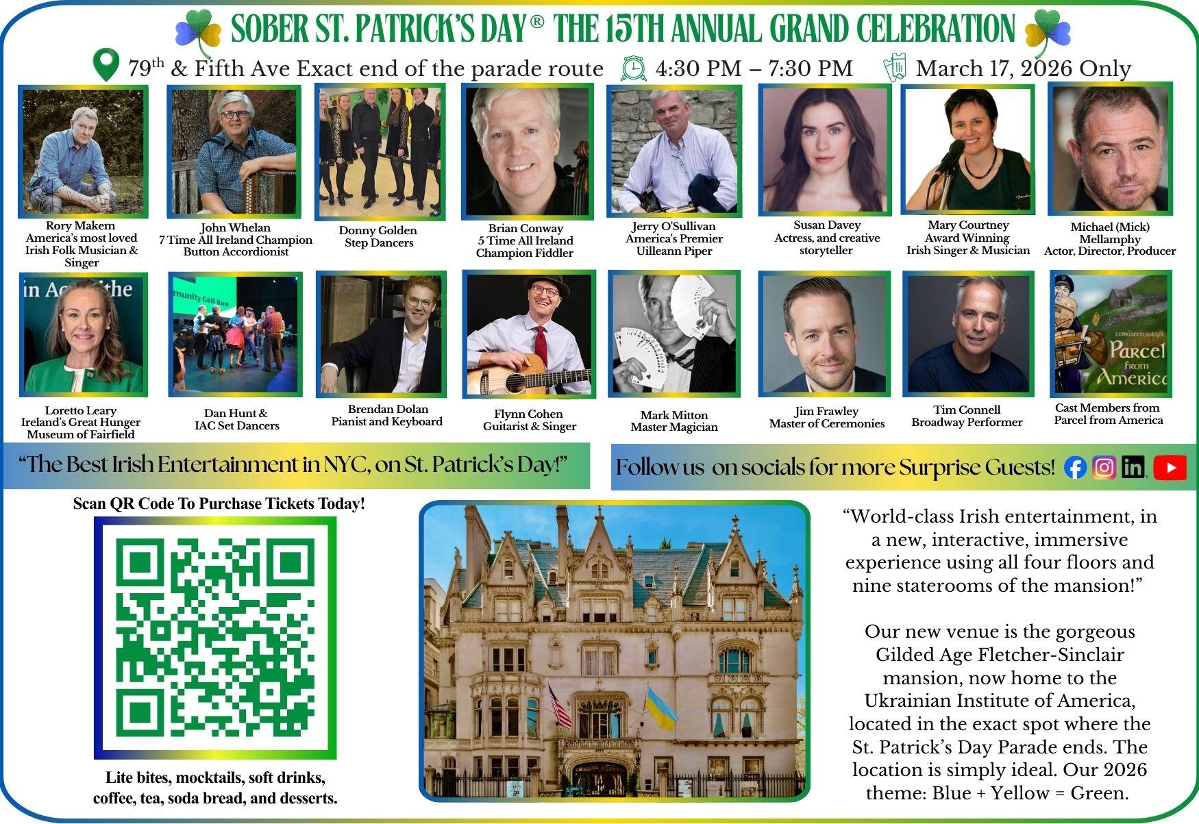 Campaign cover image for 15th Annual Grand Celebration of Sober St. Patrick's Day!