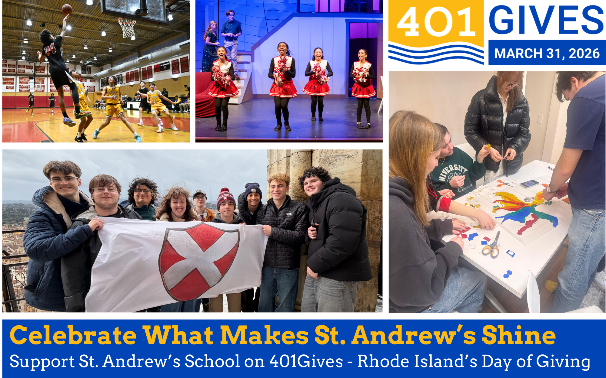 Campaign cover image for St. Andrew's School 401Gives 2026