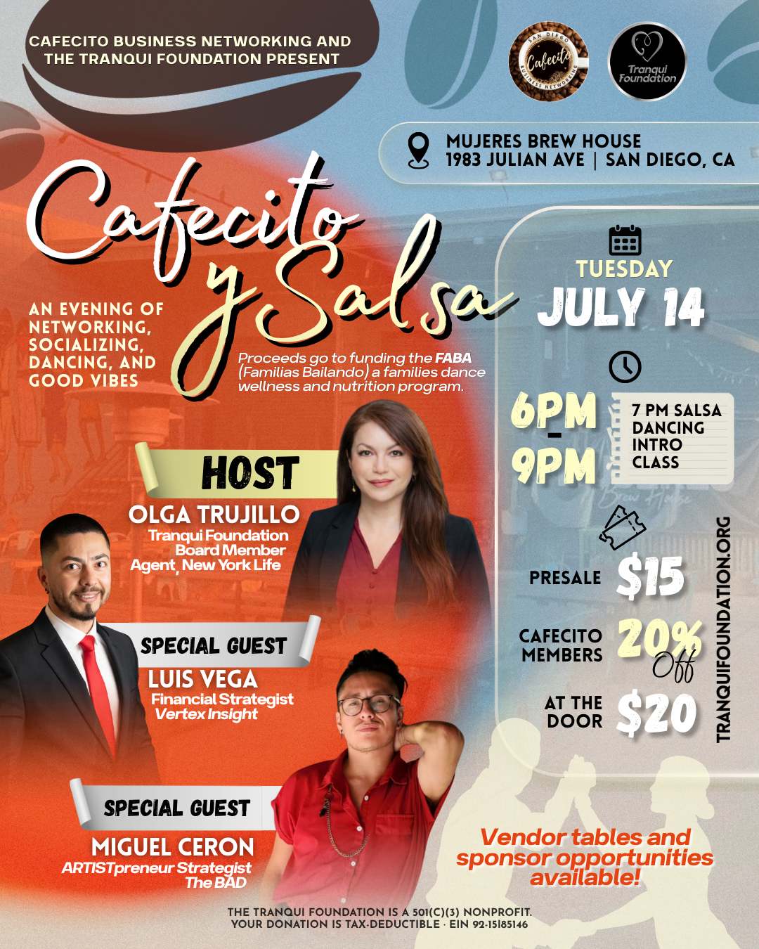 Campaign cover image for Cafecito y Salsa ☕💃🕺 7/14