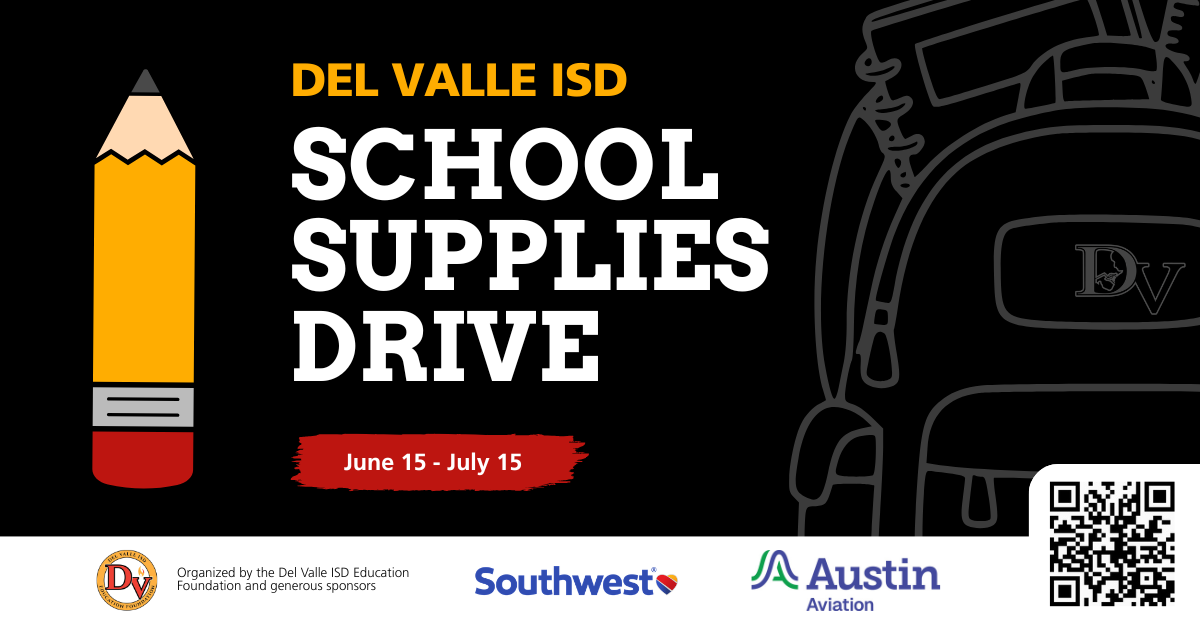 Campaign cover image for Del Valle ISD School Supplies Drive 2026