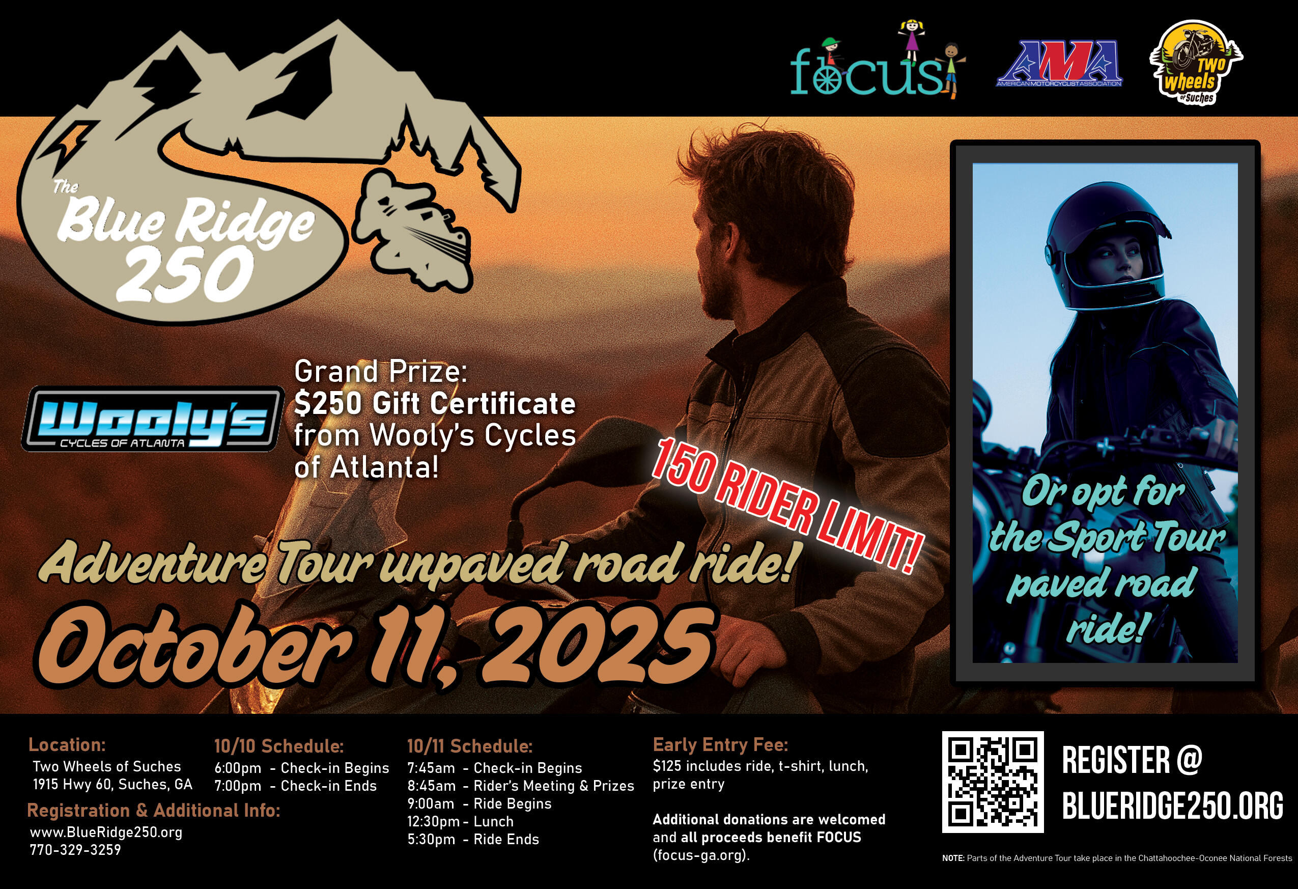 Campaign cover image for 2025 Blue Ridge 250 - REGISTRATION CLOSED