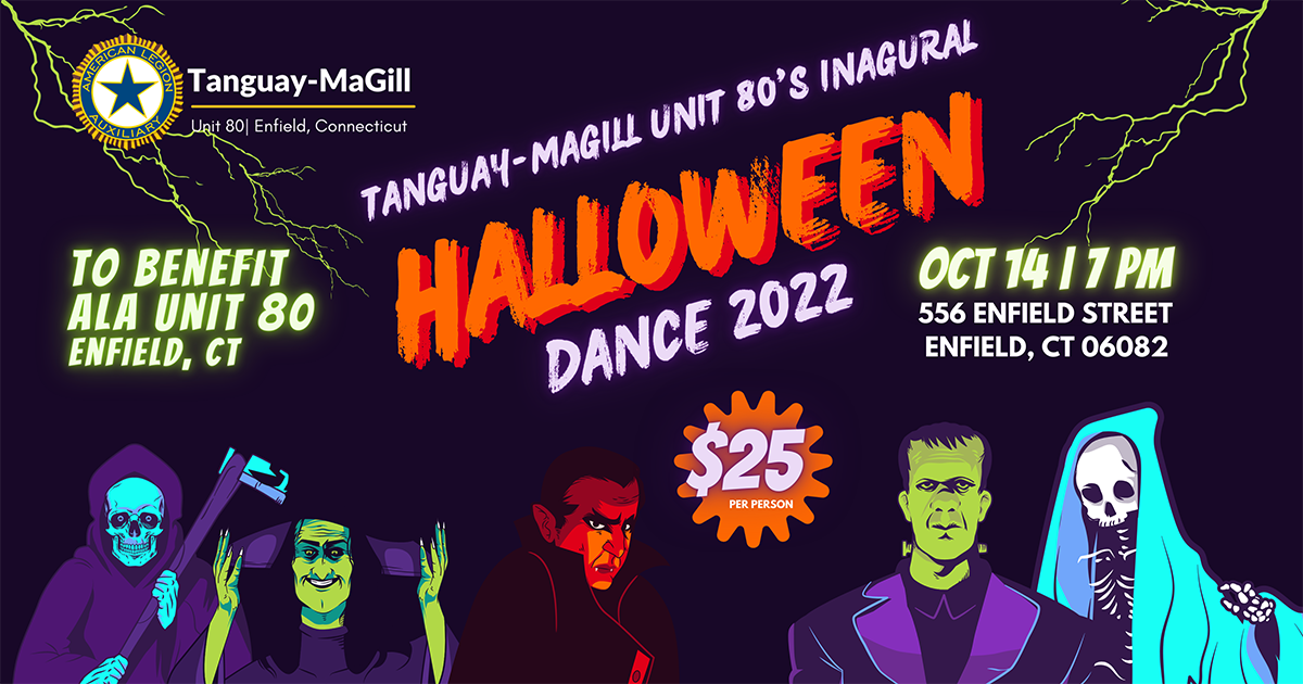 Campaign cover image for Tanguay-Magill Unit 80 Halloween Dance 2022