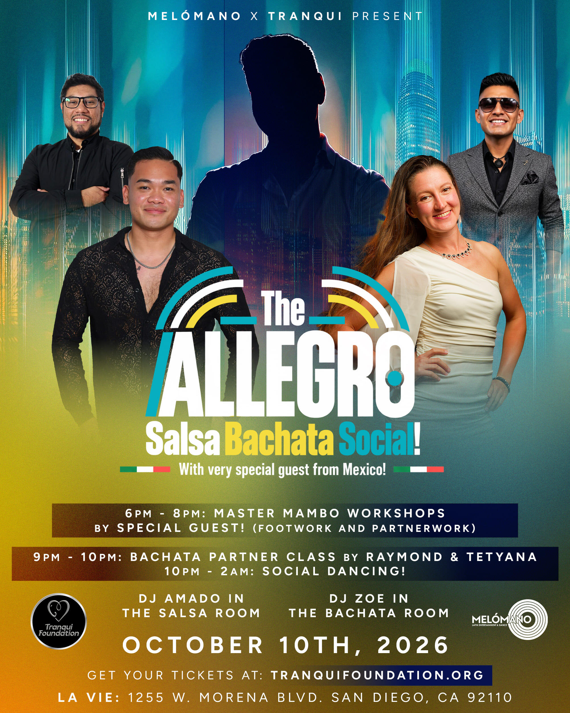 Campaign cover image for 10/10 Allegro Salsa Bachata Social