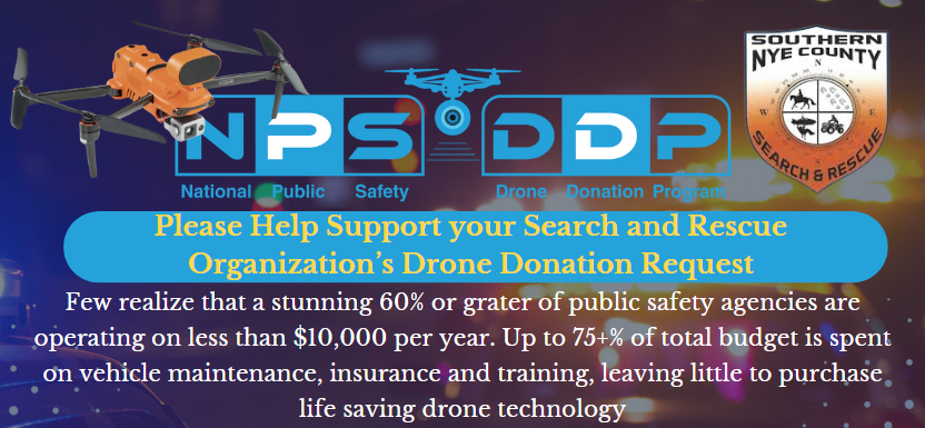 Campaign cover image for Southern NYE County Search and Rescue