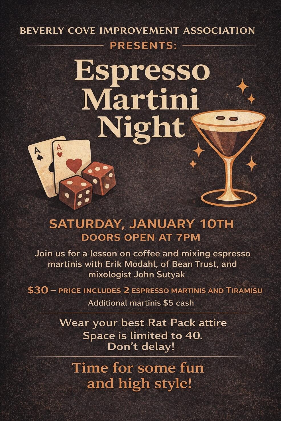 Campaign cover image for Espresso Martini Night