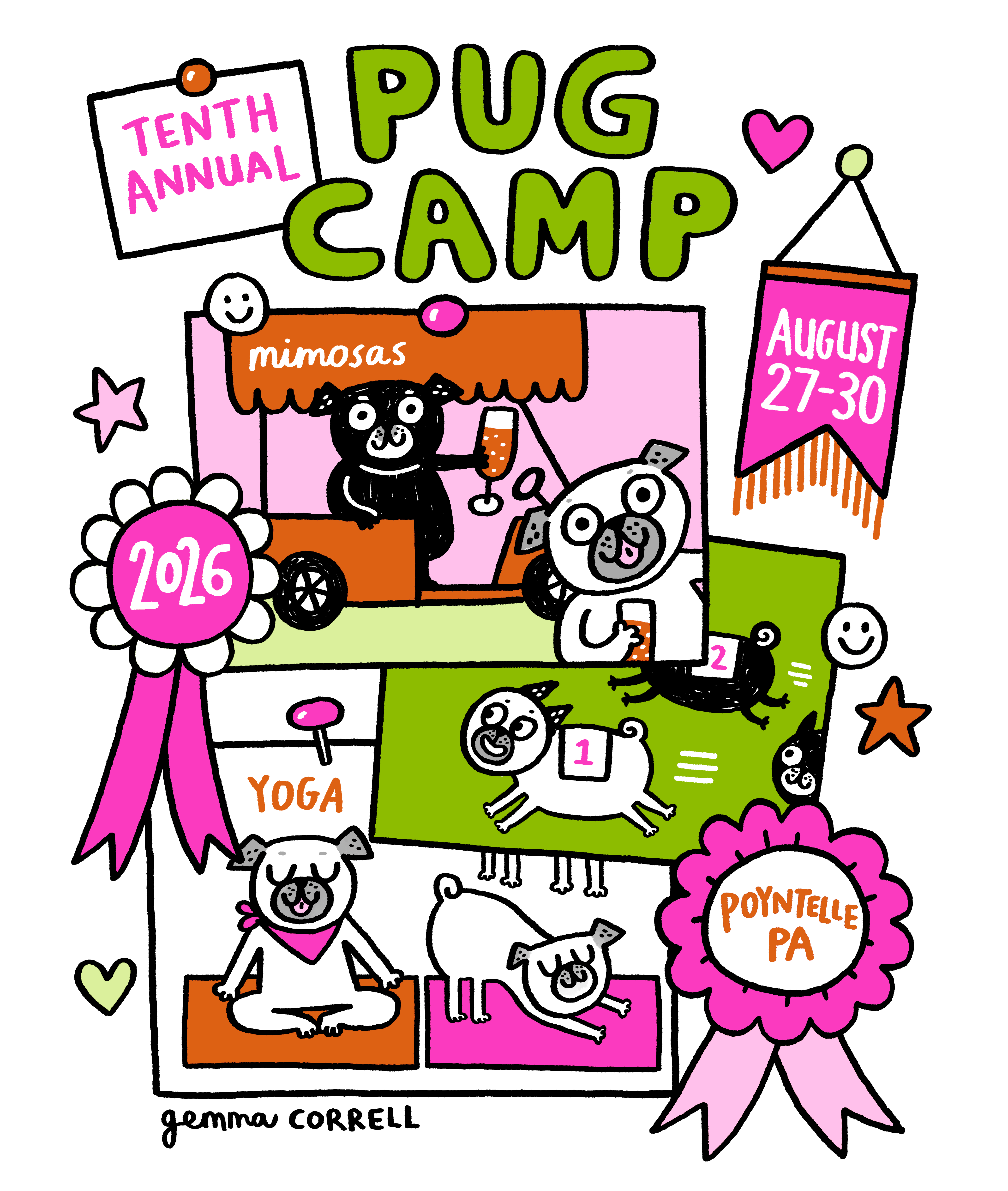Campaign cover image for Pug Camp 2026 - Bunk & Off-site Registration
