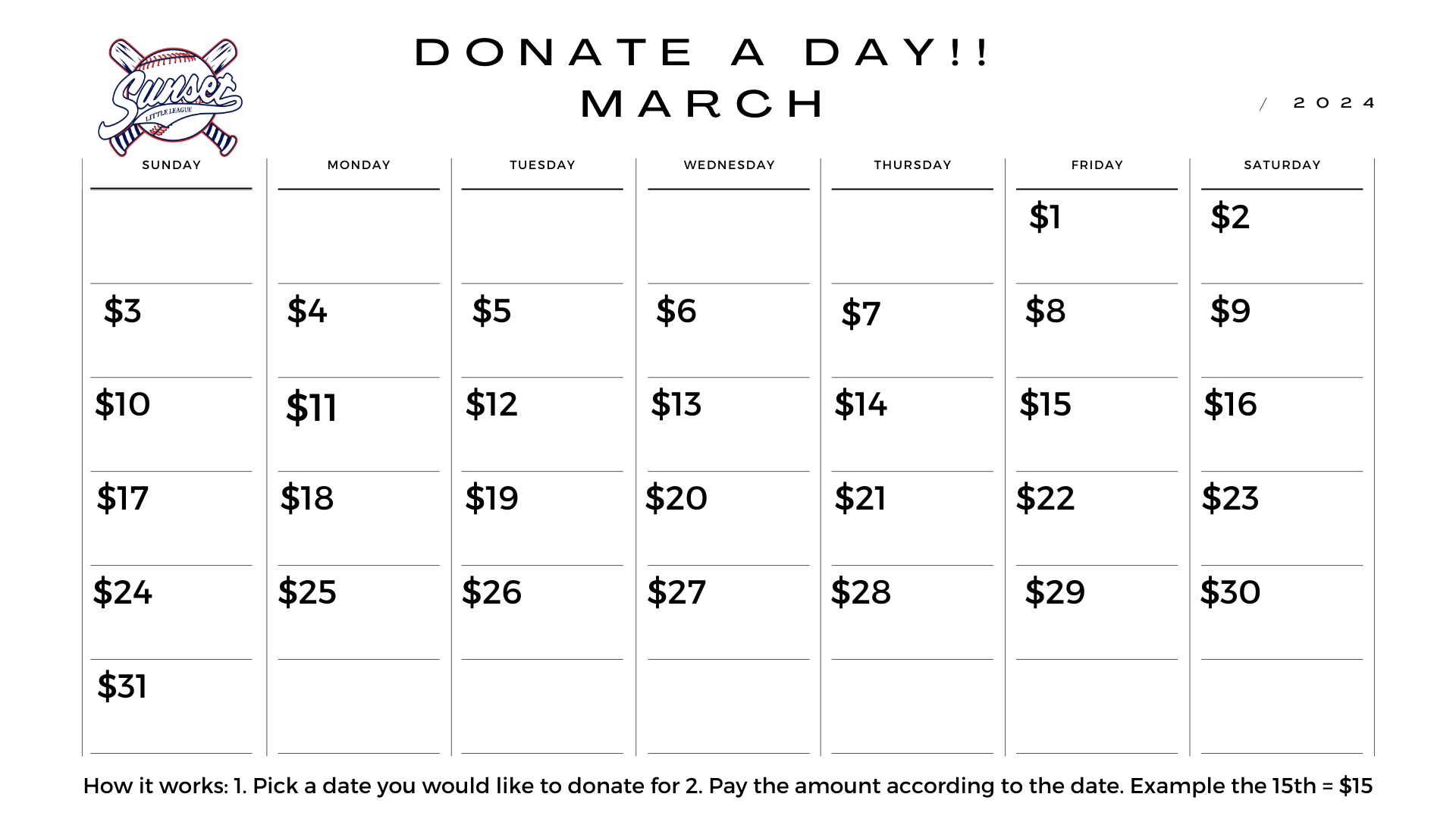 Campaign cover image for Donate A Day