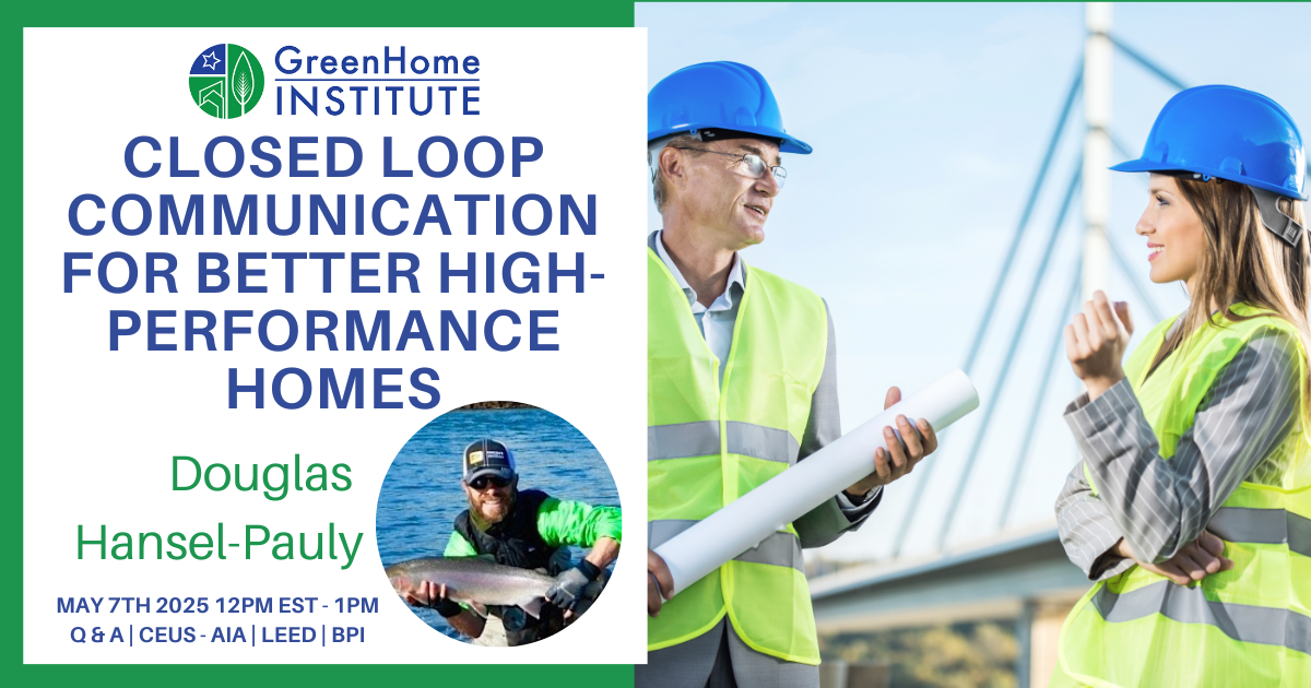Campaign cover image for Closed Loop Communication For Better High Performance Homes