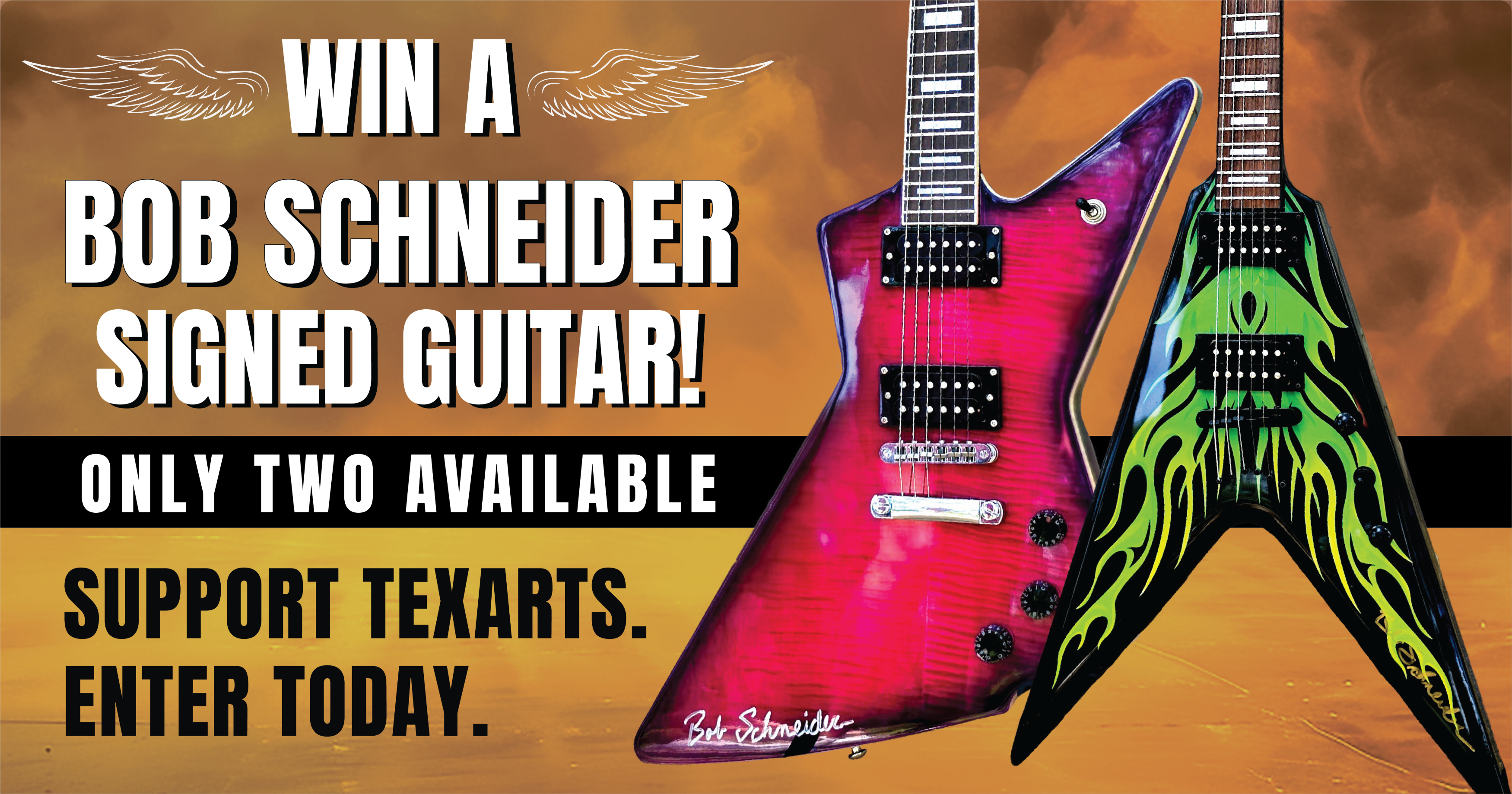 Campaign cover image for Win a Bob Schneider Signed Guitar