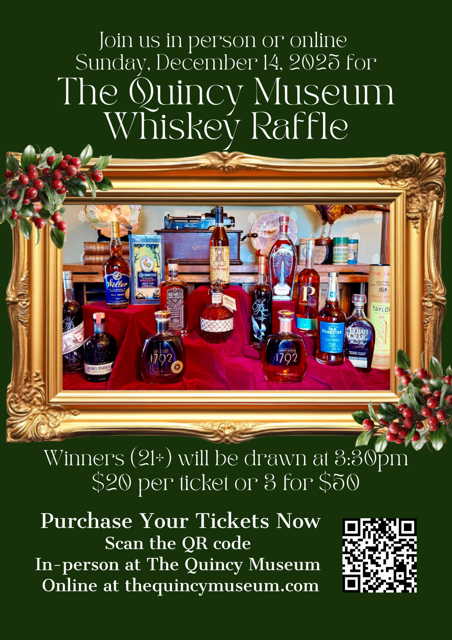 Campaign cover image for The Quincy Museum 2025 Whiskey Raffle