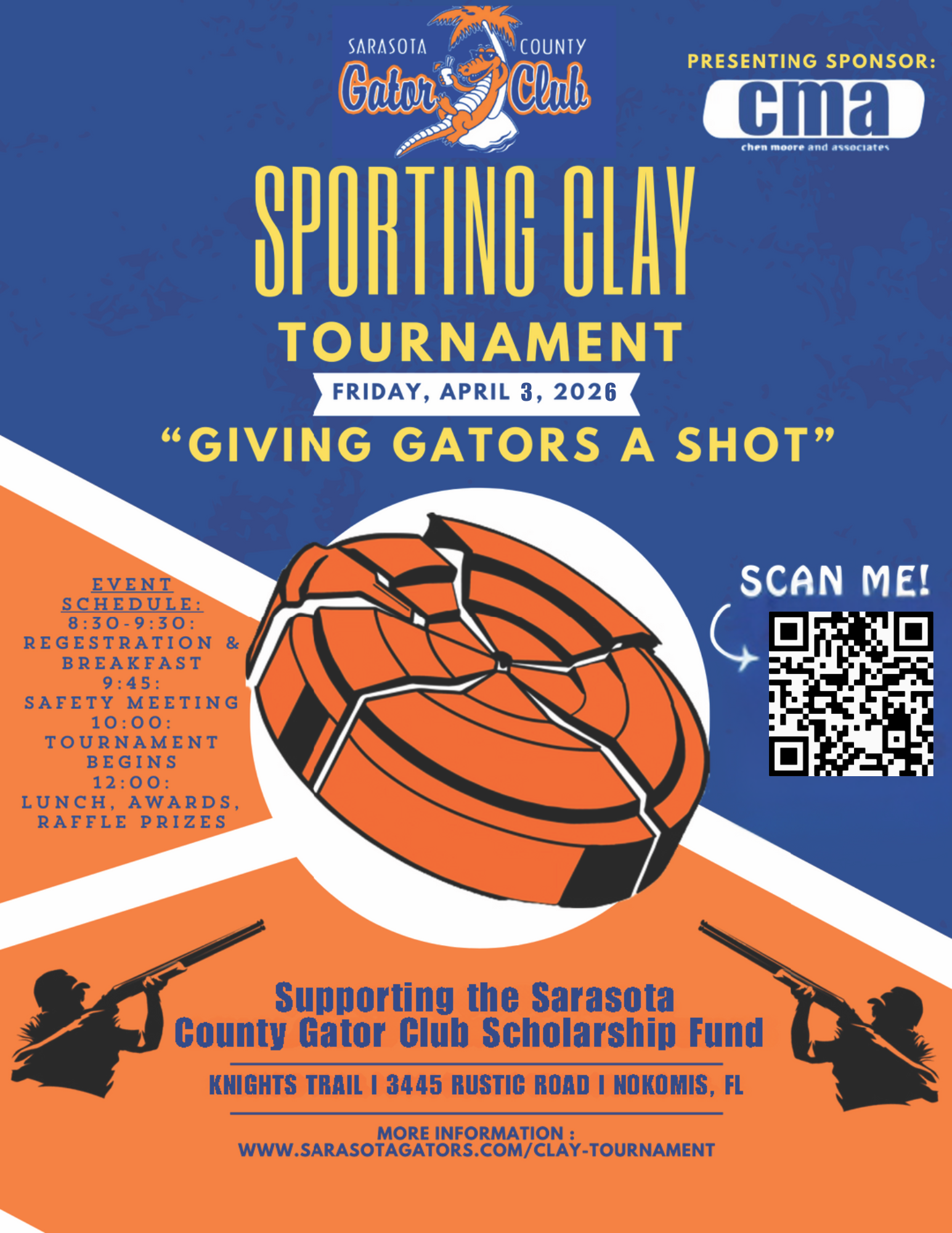 Campaign cover image for Sarasota County Gator Club Clay Shoot - Giving Gators a Shot! (copy)