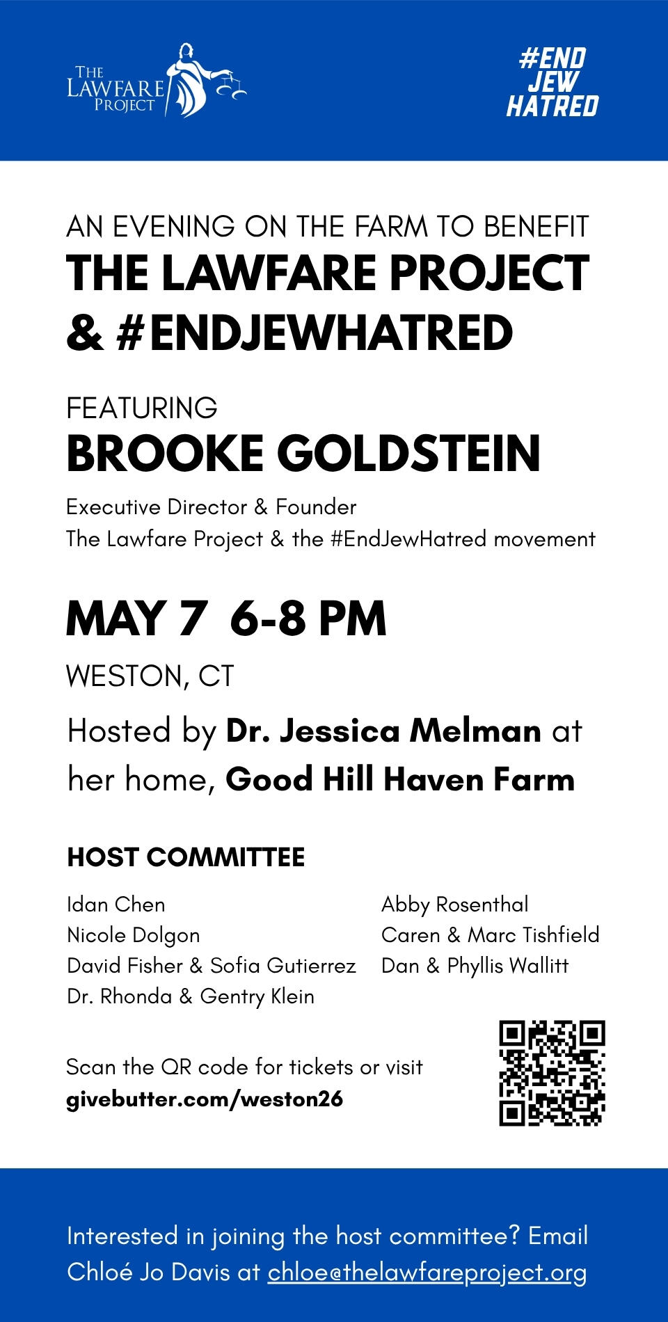 Campaign cover image for An Evening on the Farm to Benefit The Lawfare Project and the #EndJewHatred Movement