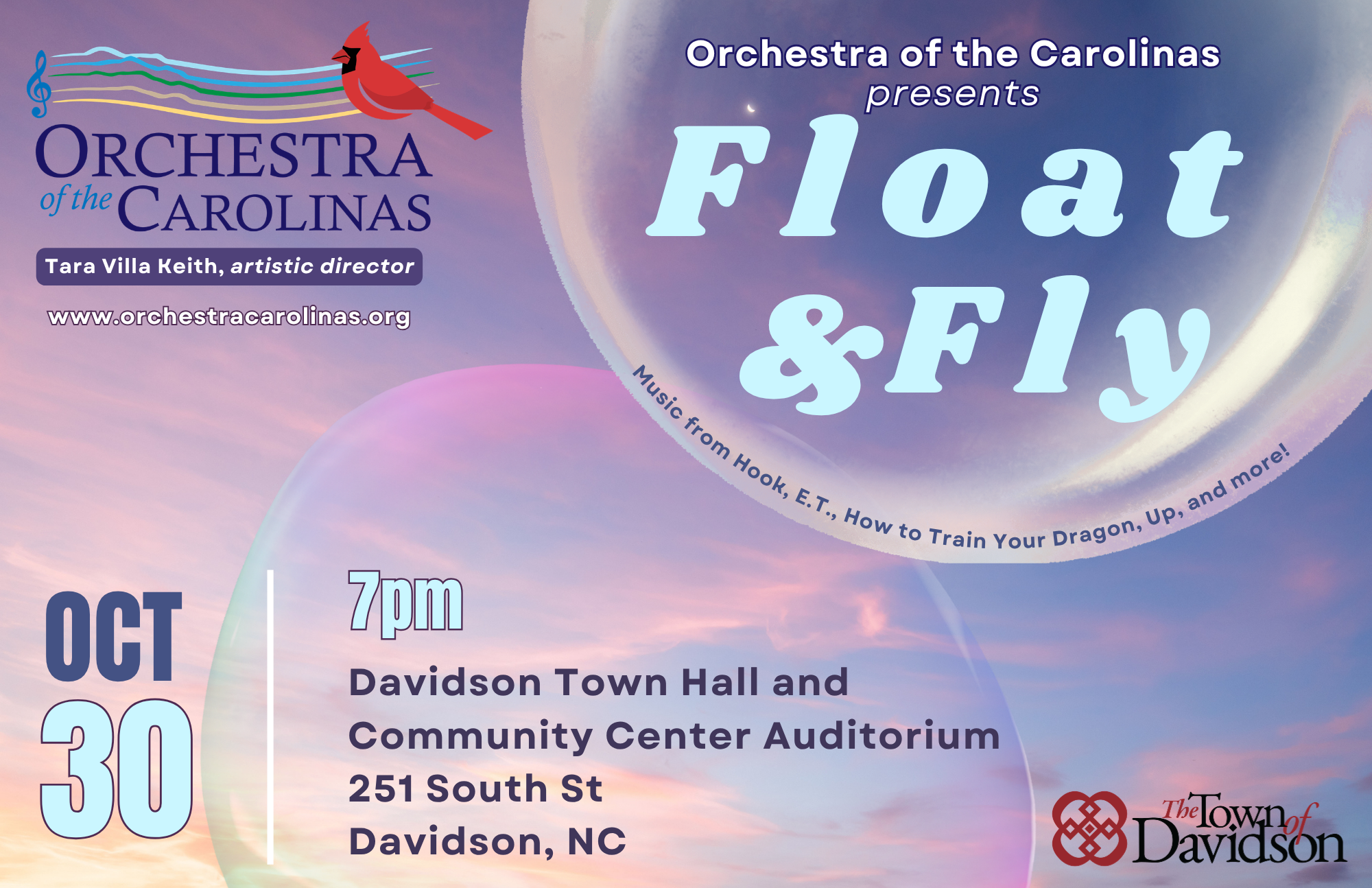 Campaign cover image for October 30 Concert: Float and Fly