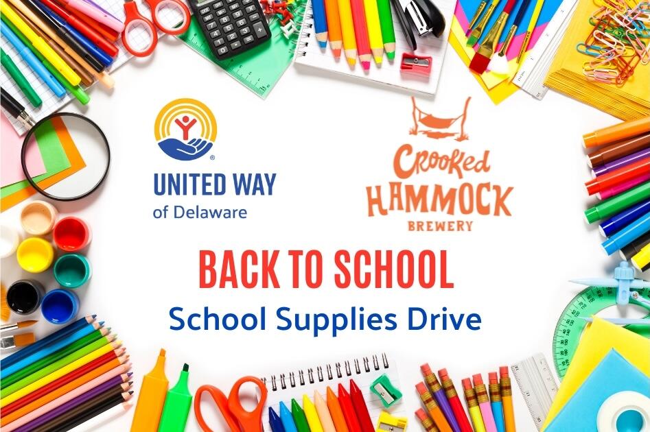 Campaign cover for Back To School Supplies Drive With Crooked Hammock Brewery!