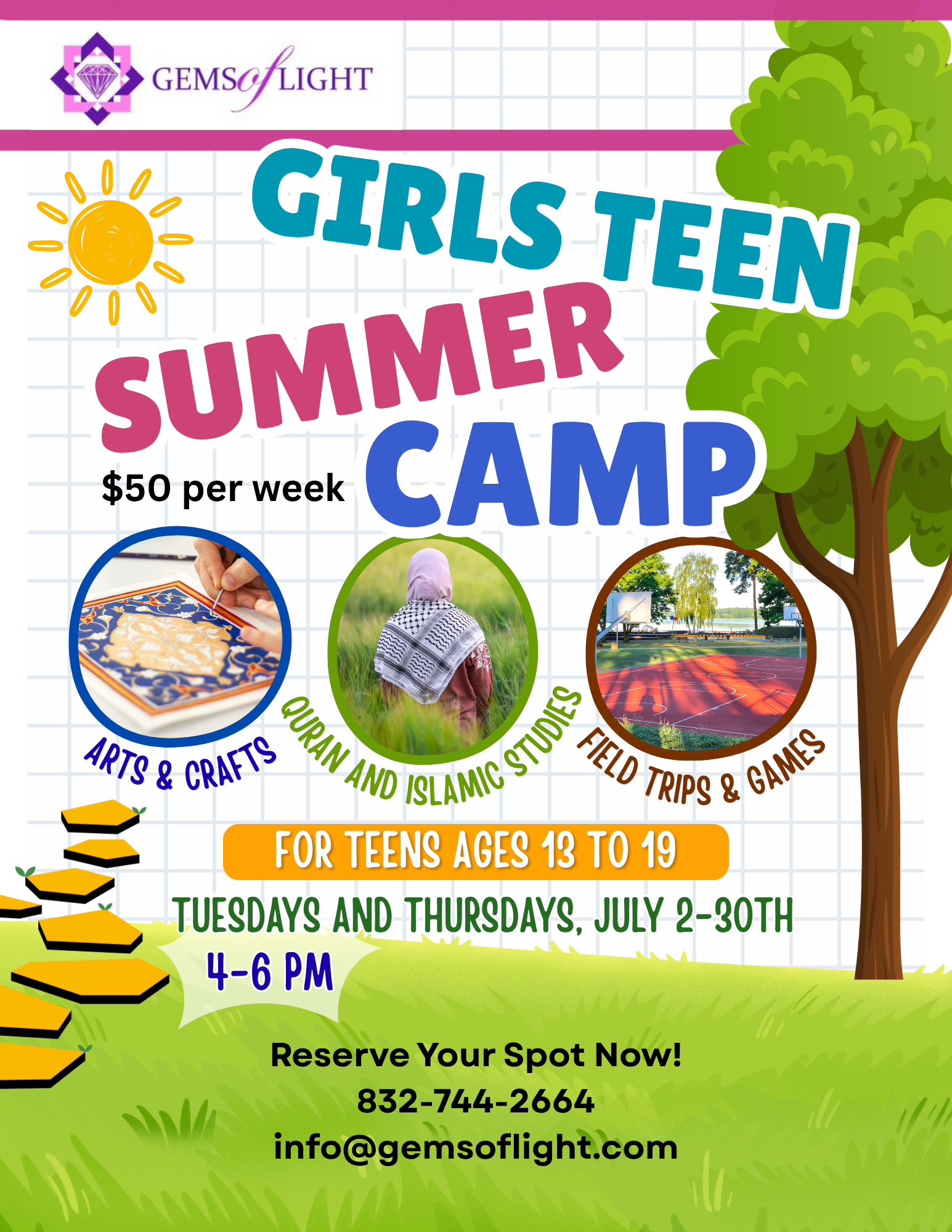 Campaign cover for Gems of Light: Islamic Studies Summer Teen Program
