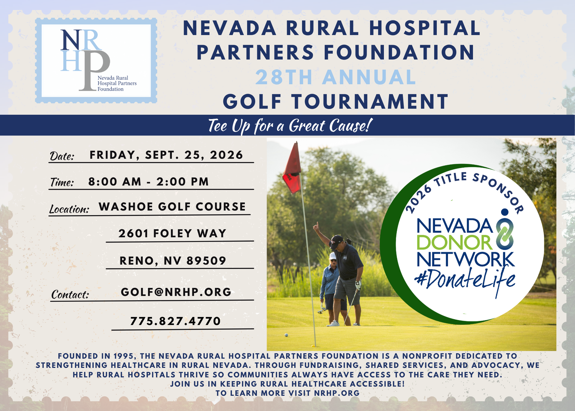 Campaign cover image for 28th Annual Golf Tournament
