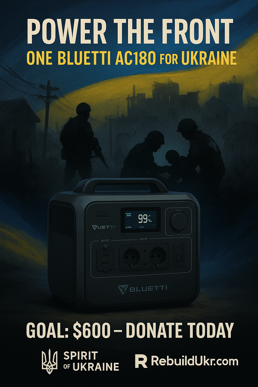 Campaign cover image for Power the Front