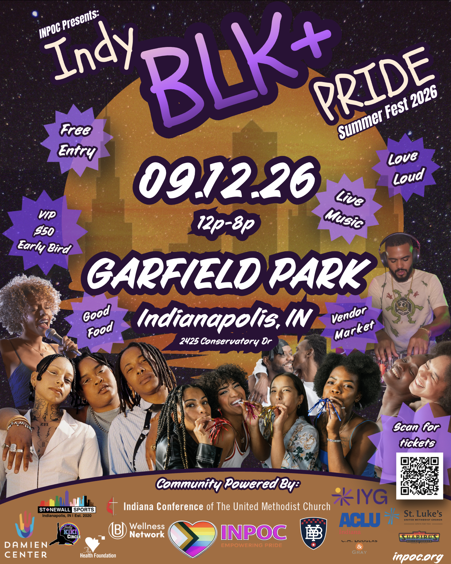 Campaign cover image for INPOC Presents: Indy BLK+ Pride Summer Fest 2026