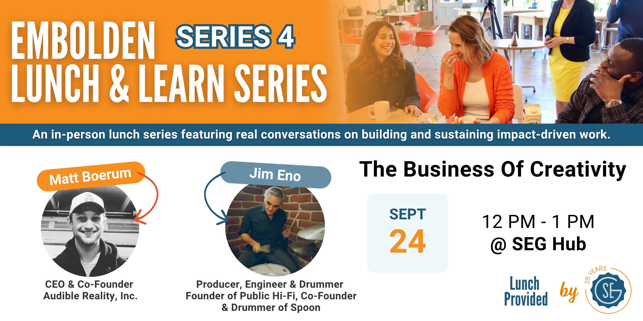 Campaign cover image for Embolden Lunch & Learn Series: The Business of Creativity