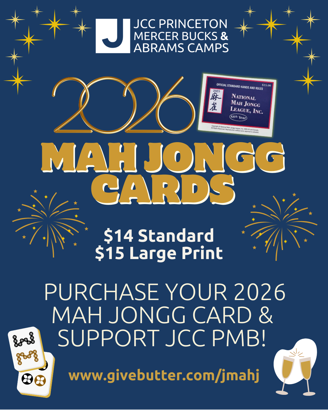 Campaign cover image for JCC PMB 2026 Mah Jongg Cards