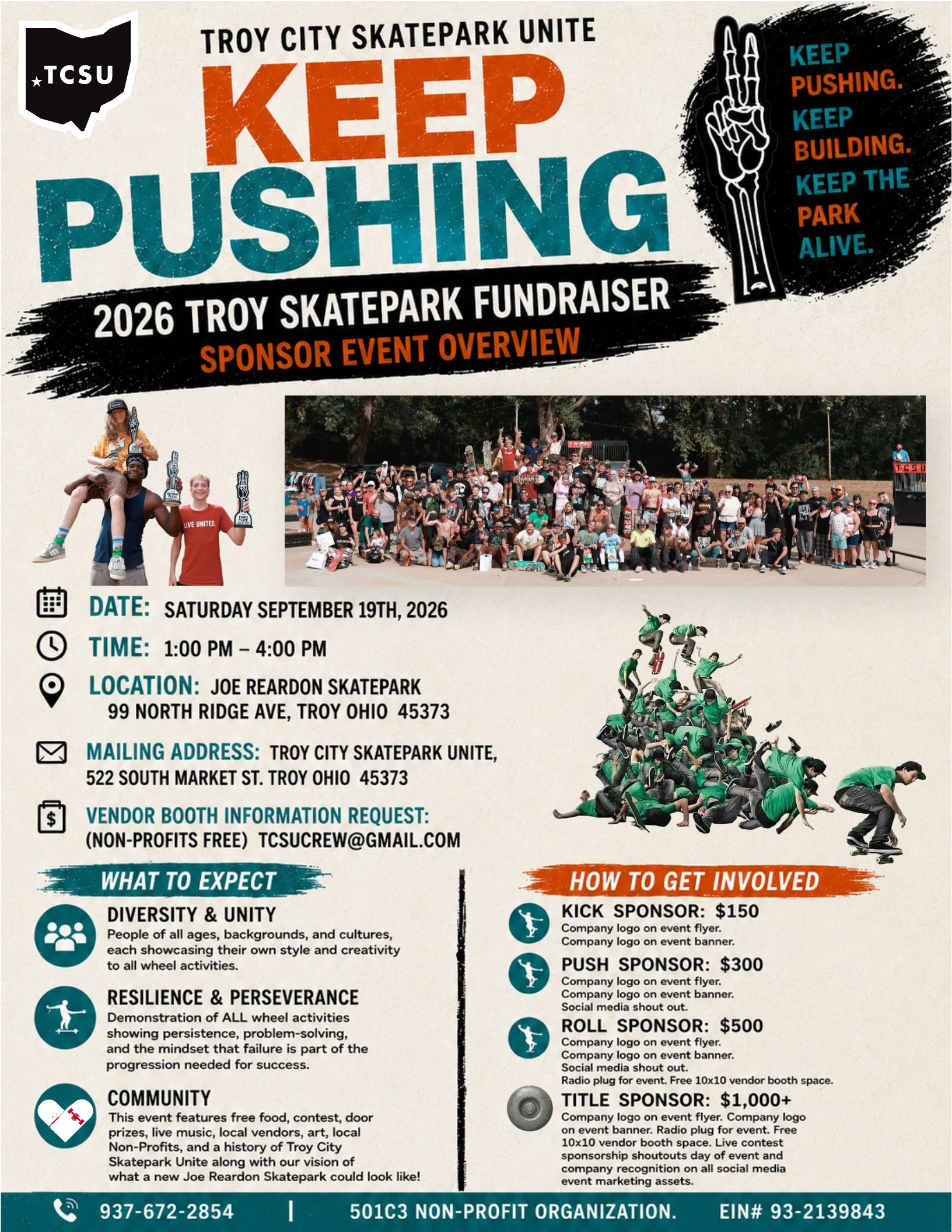 Campaign cover image for Keep Pushing Sponsor Campaign 2026