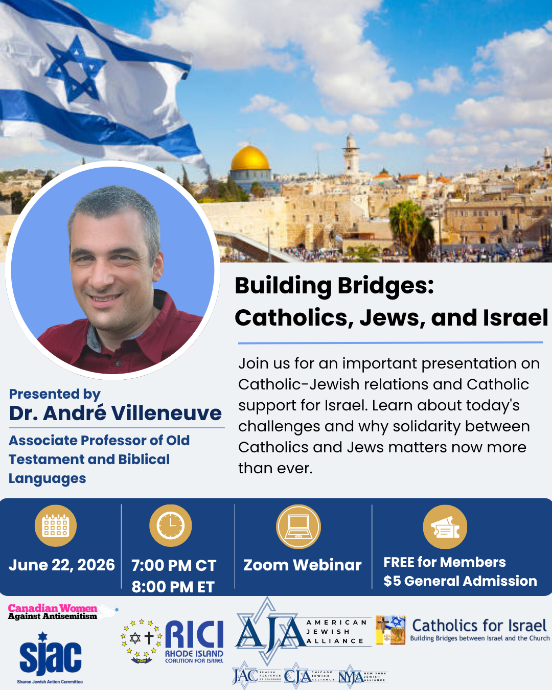 Campaign cover image for AJA: Building Bridges: Catholics, Jews, and Israel