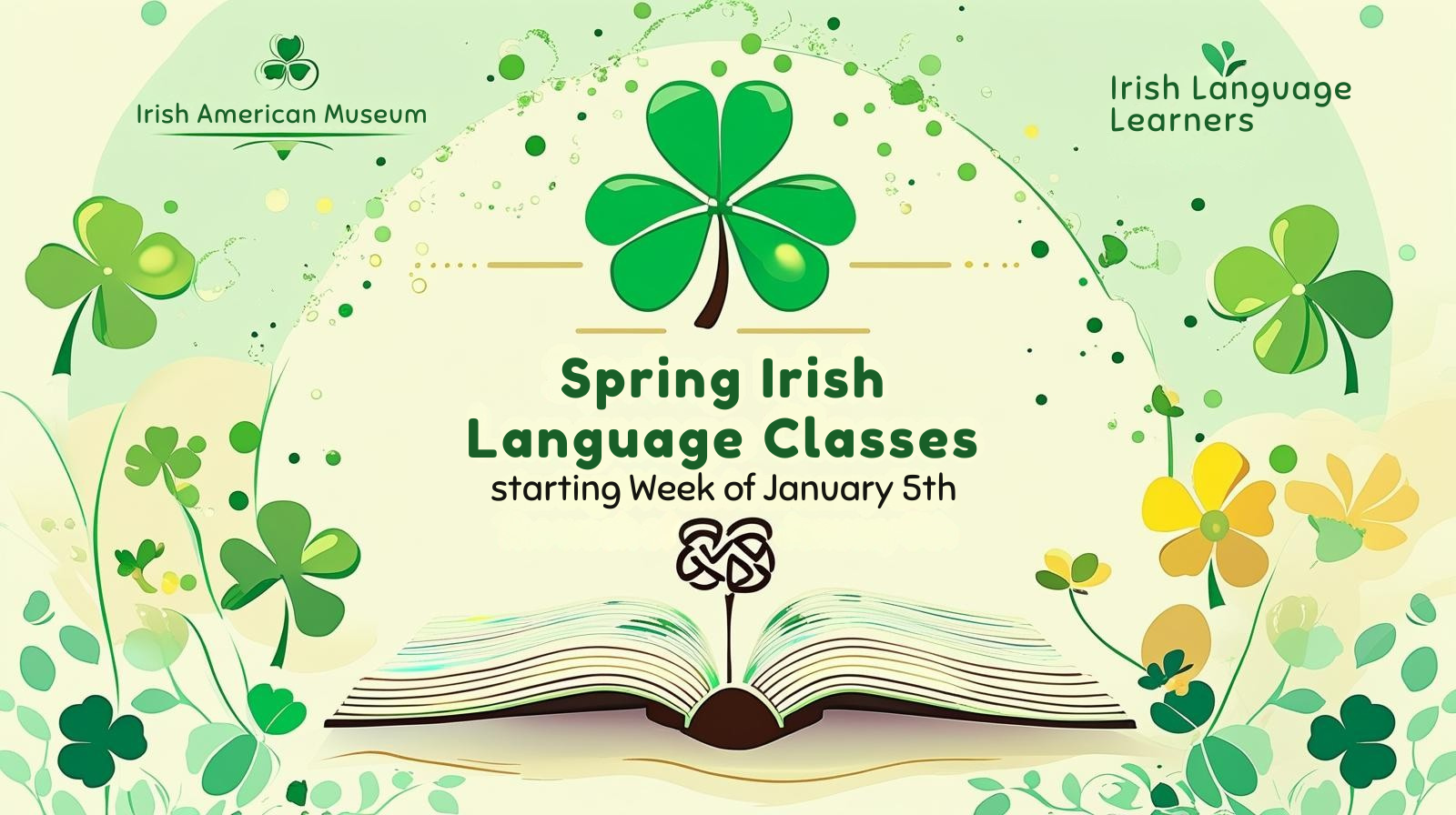 Campaign cover image for 2026 Spring Irish Language Classes