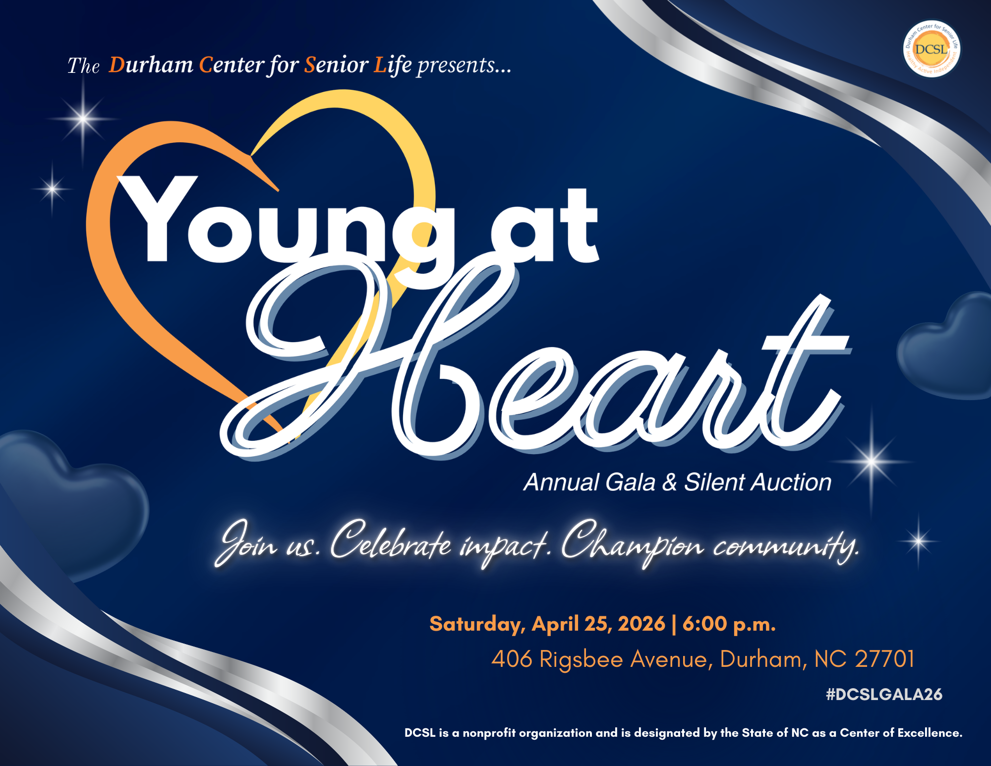 Campaign cover image for DCSL 2026 Young at Heart Gala and Auction