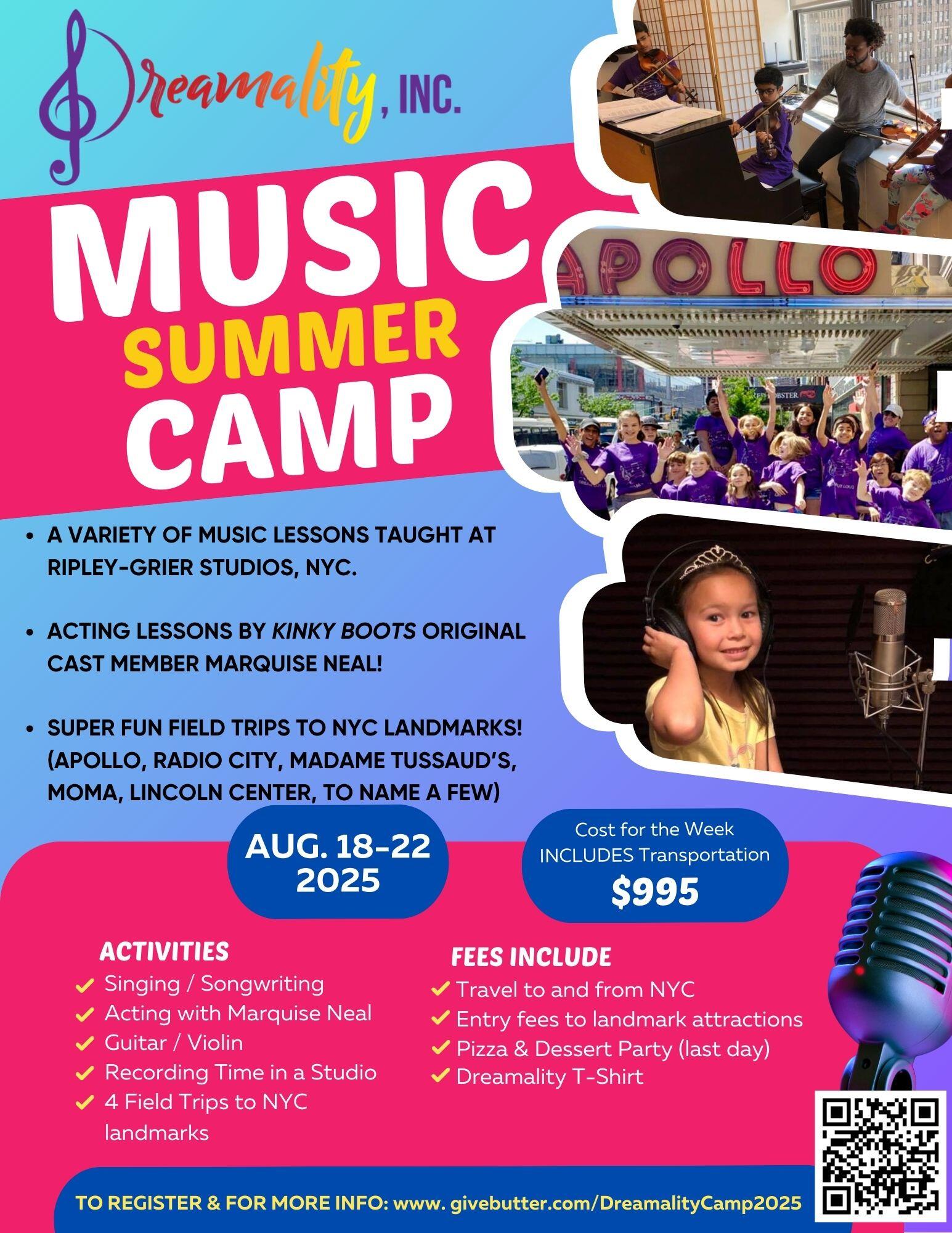 Campaign cover image for Summer Camp 2025 🎶