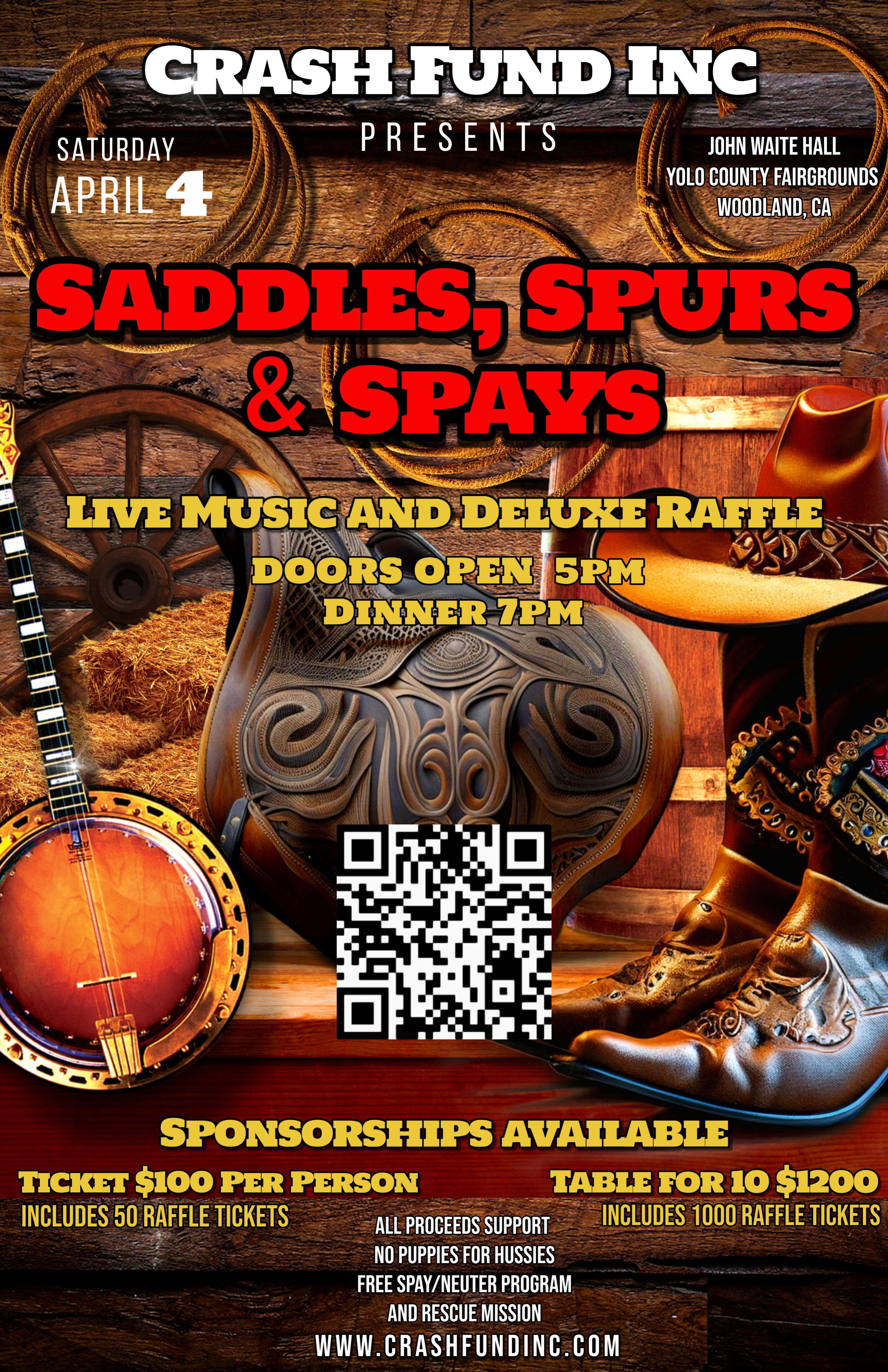 Campaign cover image for Saddles, Spurs & Spays 2026