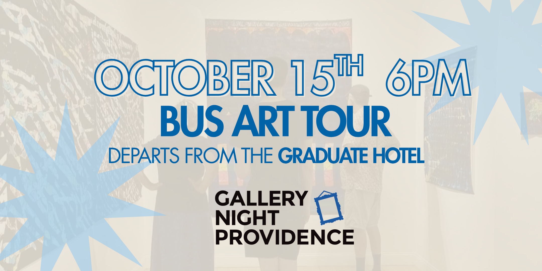 Campaign cover image for Gallery Night 2026 - October 15 Bus Tour 6PM
