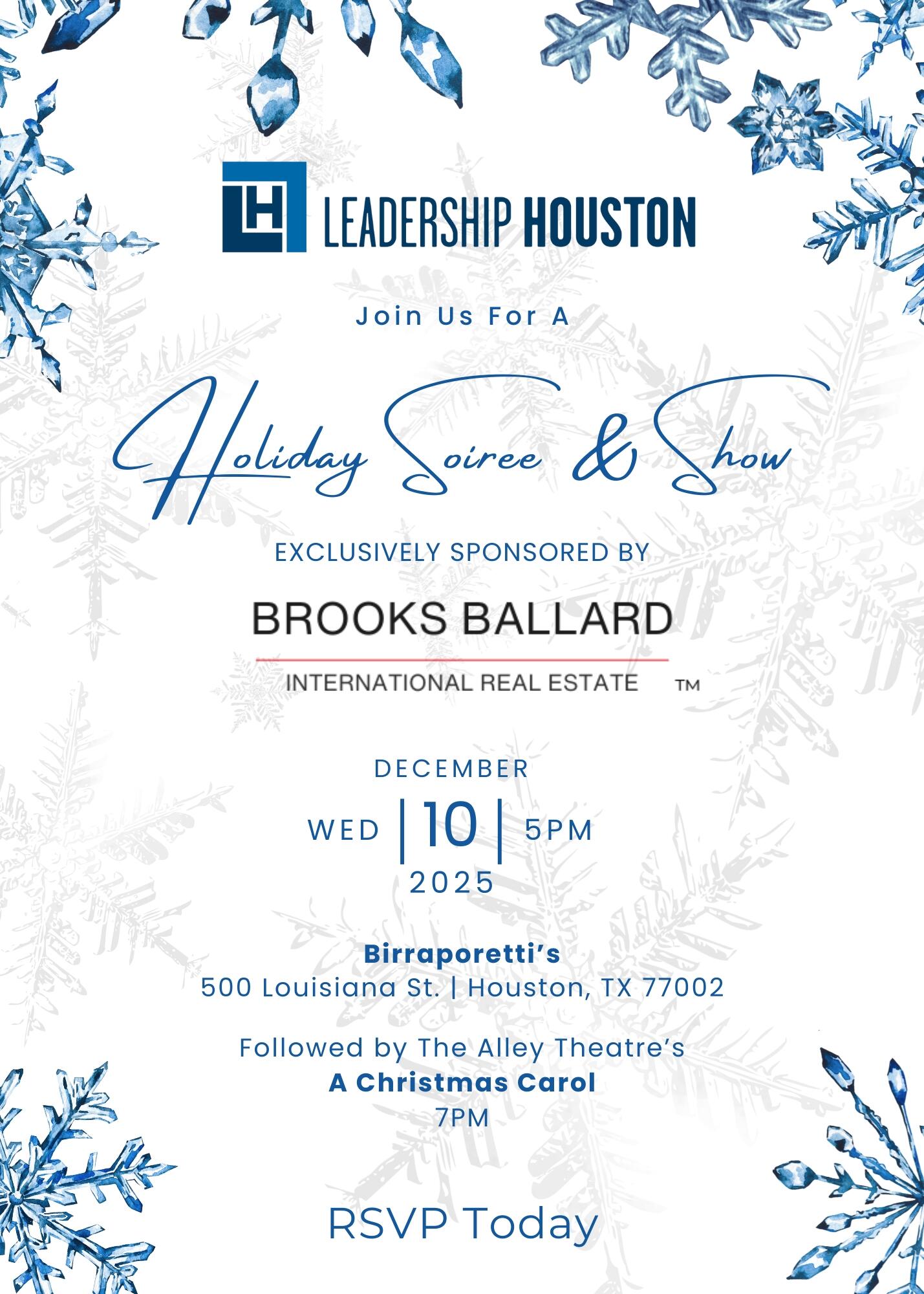 Campaign cover image for Leadership Houston 2025 Holiday Soireé & A Show