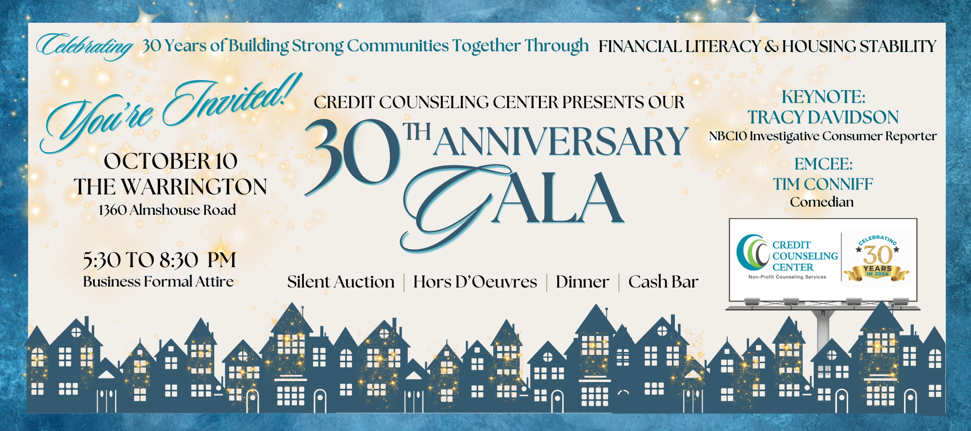 Campaign cover image for 30th Anniversary Gala - Credit Counseling Center