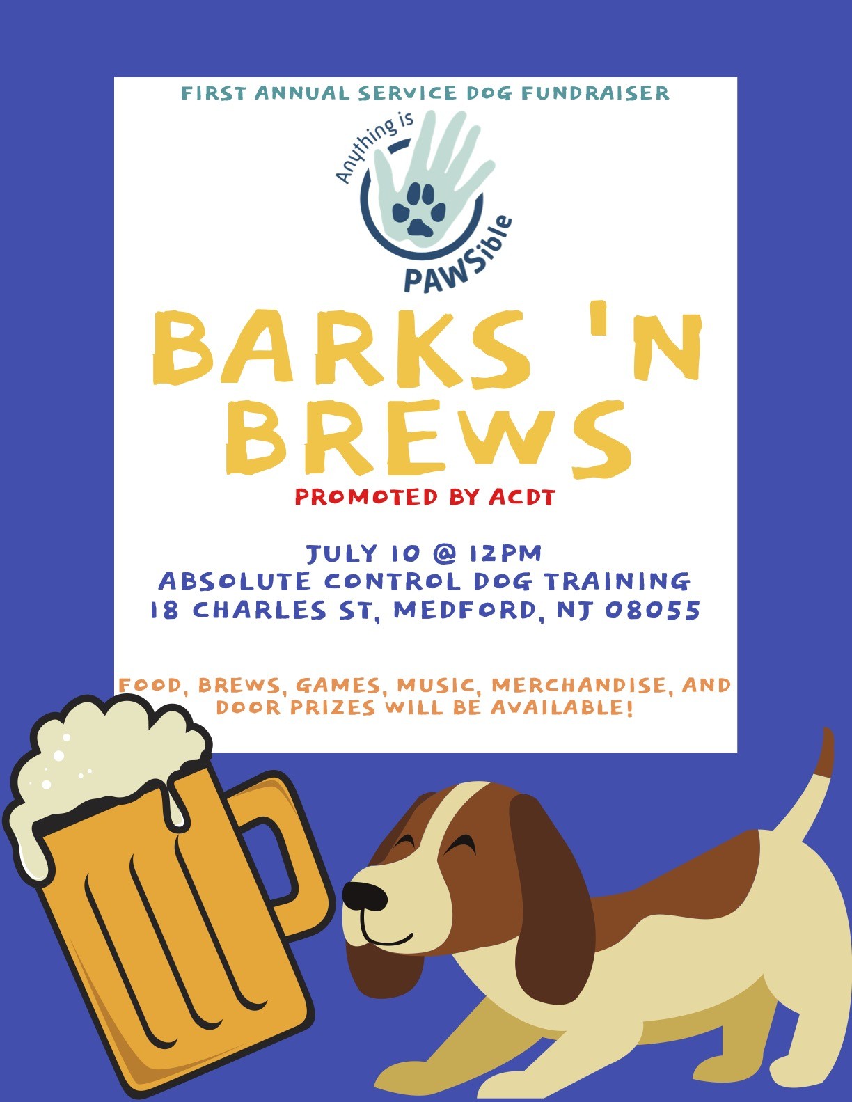 Campaign cover image for 1st Annual Service Dog Fundraiser