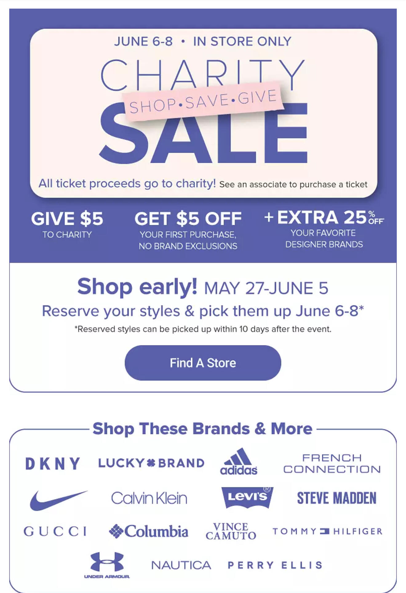Campaign cover image for Belk Charity Sale Event